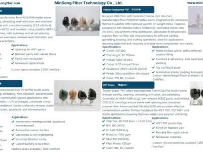 Recycled polyester staple fiber