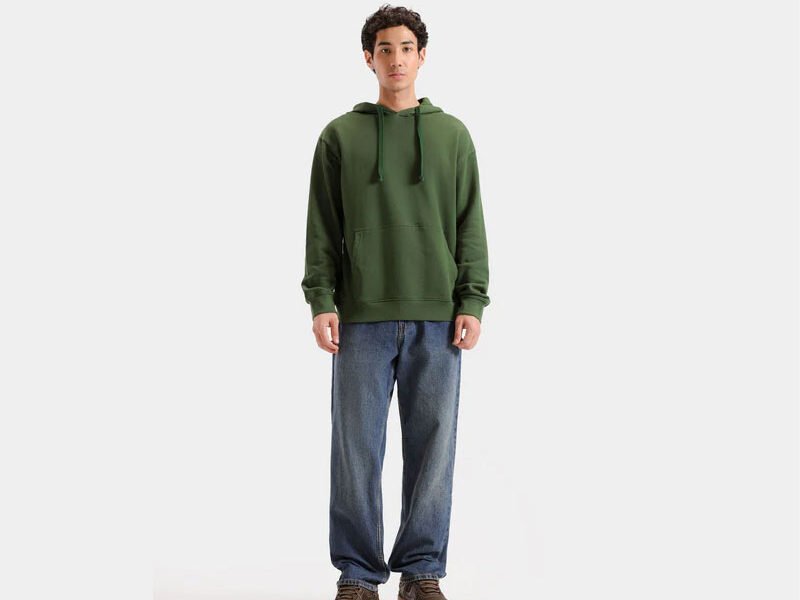 Premium Heavyweight Cotton Fleece Pullover Hoodie with Custom Drawstring and Kangaroo Pocket