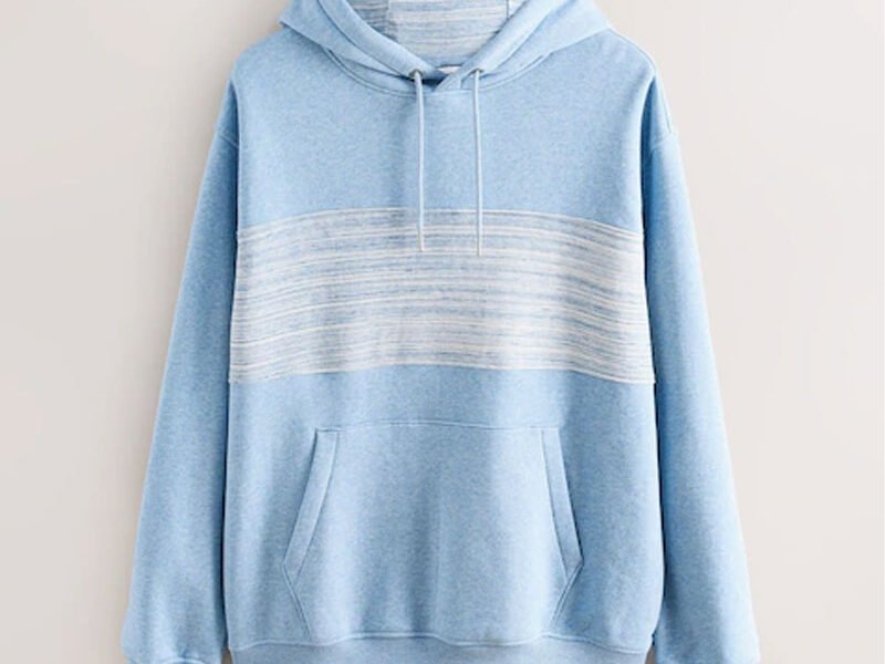 Premium Cotton Fleece Colorblock Pullover Hoodie with Front Pocket - Custom Wholesale Casual Apparel