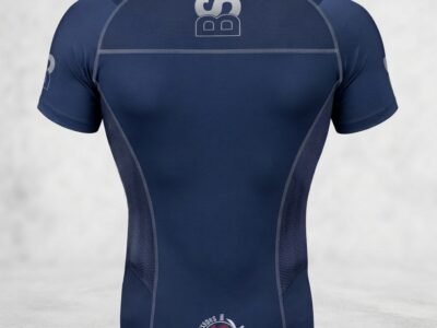 Professional Short-Sleeve Compression Rash Guard for BJJ, MMA, and Martial Arts Training - Custom Wholesale Activewear